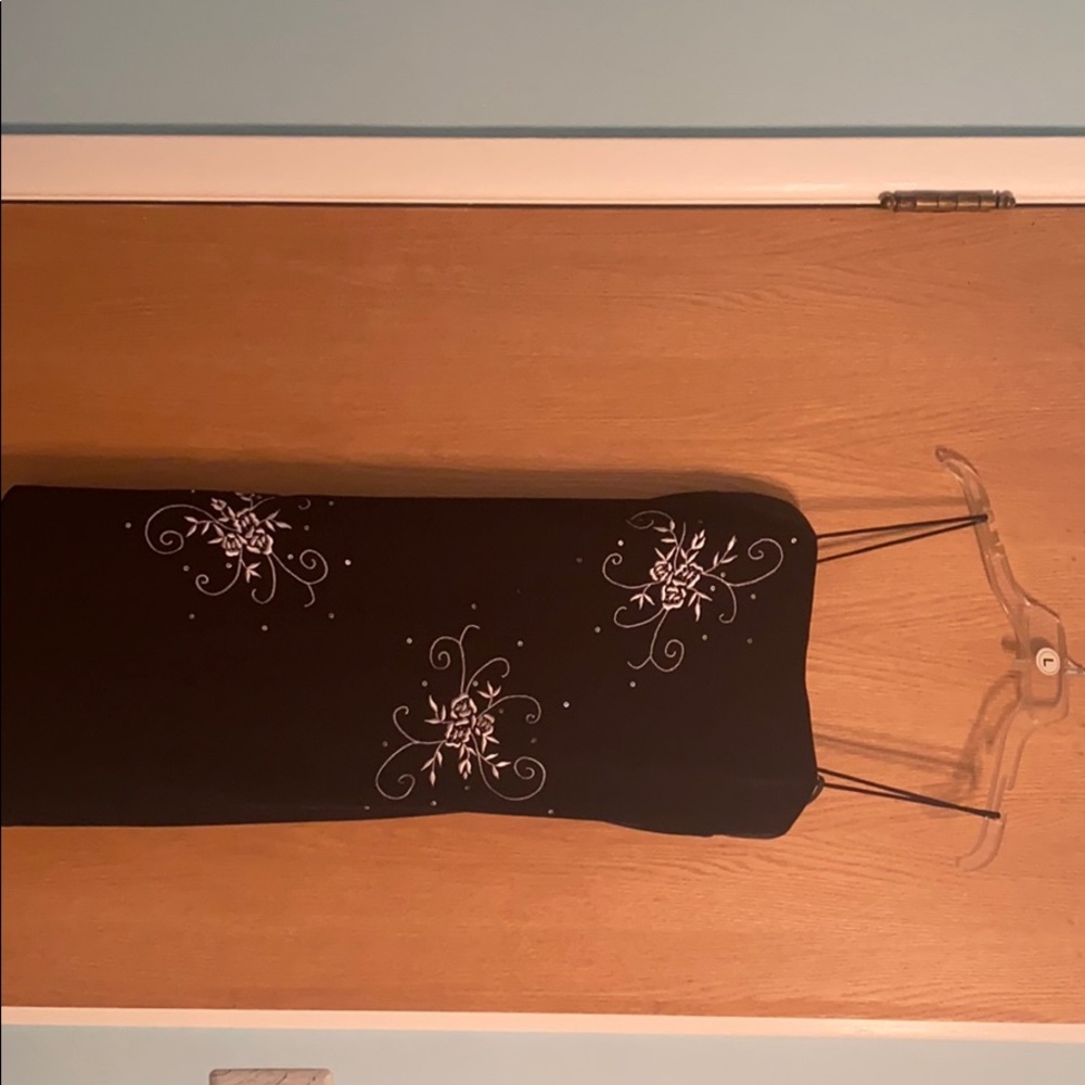 Sexy Betsy & Adam Velvet Black Cocktail dress.